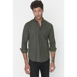 Trendyol Green Slim Fit Single Pocket Shirt