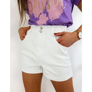 Women's denim shorts BORN white