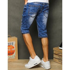Men's denim blue shorts