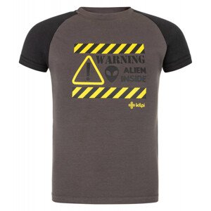 Boys' cotton T-shirt Kilpi SALO-JB - dark grey