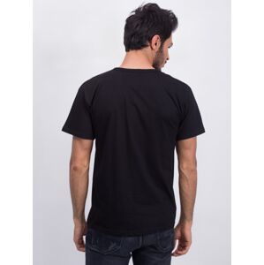 Black men's T-shirt with permission