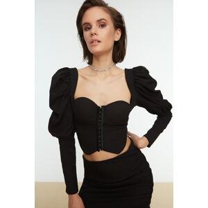 Trendyol Black Collar Detailed Blouse