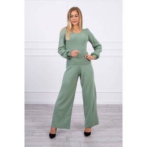 Dark mint sweater set