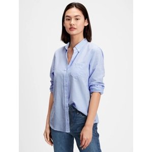GAP Shirt V-Fitted Boyfriend Oxf - Women