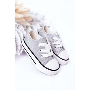 Boto Children's Glitter Sneakers Silver Bling-Bling
