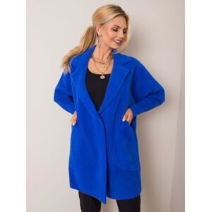 Ženski kaput Fashionhunters Royal Blue
