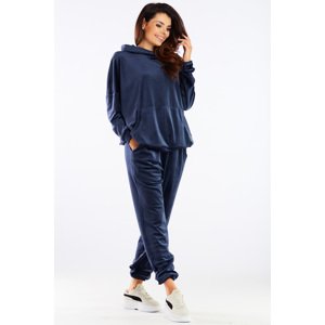 Awama Woman's Pants A459 Navy Blue