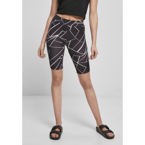 AOP Cycle Shorts Women's Geometric Black