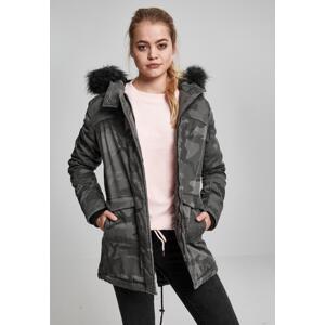 Dame overdyed Camo Parka tamna kamuflaža
