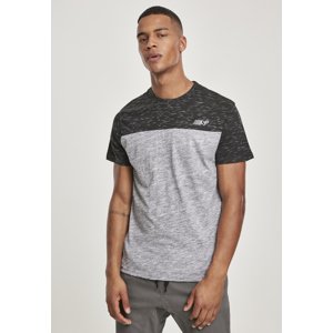 Color Block Tech Tee Marble Grey