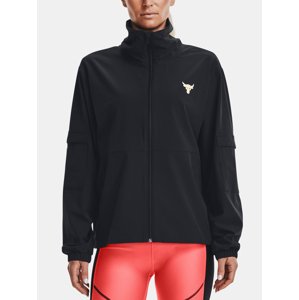 Sweatshirt Under Armour UA Project Rock Woven Jkt-BLK - Women