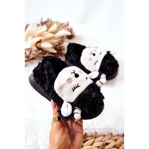Boto Children's Lamb Slippers Black Hollie