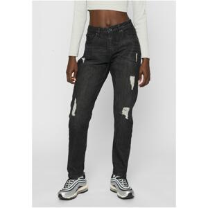 Women's Boyfriend Denim Pants - Black