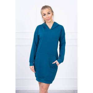 Navy dress with hood