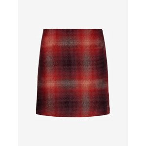 Skirt - Tommy Hilfiger WOOL SHADOW CHECK SHORT SKIRT red
