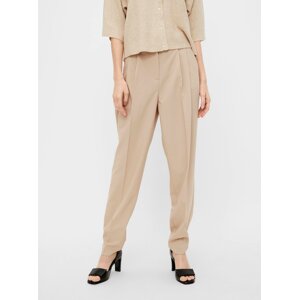 Beige trousers. OBJECT Blace - Ladies