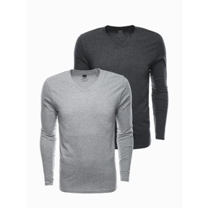 Ombre Men's V-NECK longsleeve set - mix 2