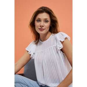 Shirt blouse with ruffles