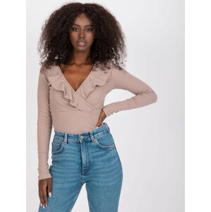 Ženska majica dugih rukava Fashionhunters Rue Paris