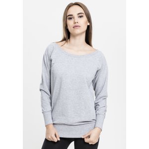 Women's Wideneck Crewneck Grey