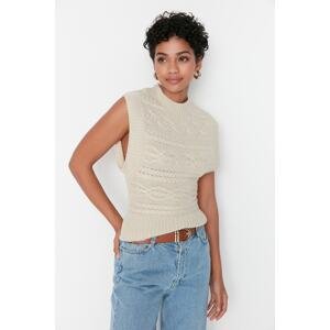 Trendyol Stone Knit Detailed Knitwear Sweater