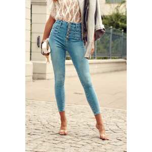 Ženske traperice FASARDI High Waist