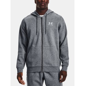 Under Armour Sweatshirt UA Essential Fleece FZ Hood-GRY - Men