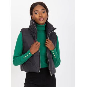 Black quilted vest OCH BELLA
