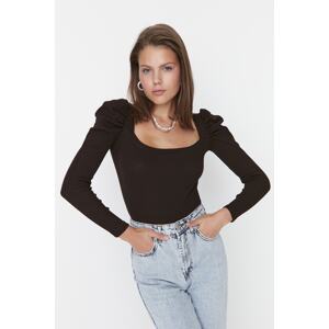Ženski top Trendyol TWOAW22BZ0132/Brown