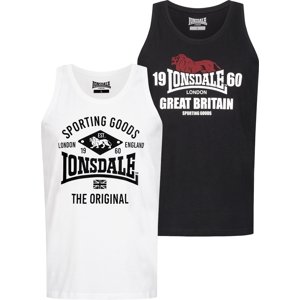 Muška majica bez rukava Lonsdale 113976-Black/White