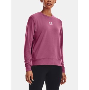 Under Armour T-Shirt Rival Terry Crew-PNK - Women