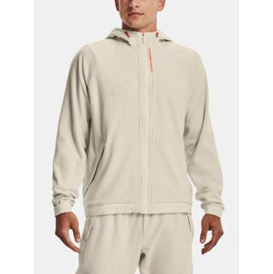 Under Armour Sweatshirt UA RUSH FLEECE FZ HOODIE-BRN - Mens