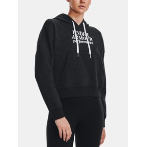 Under Armour Sweatshirt Essential Script Hoodie-BLK - Women