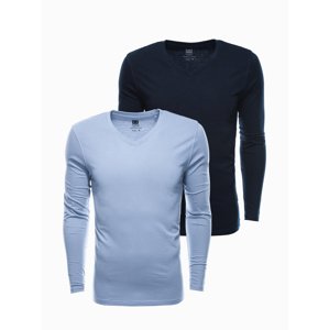 Ombre Men's V-NECK longsleeve set - mix 2