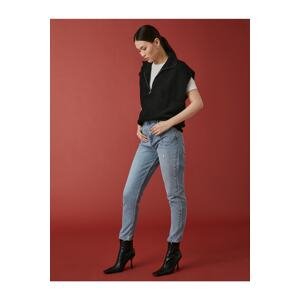 Koton traperice visokog struka s detaljem lanca - Mom Jeans