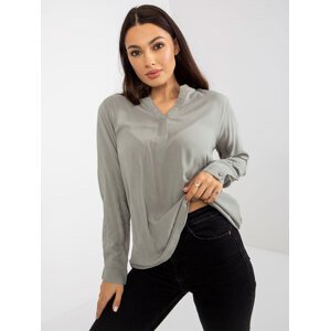 Blouse-D73761M11081A-khaki