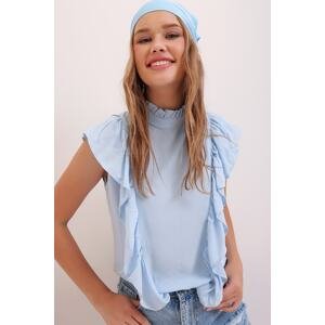 Ženska bluza Trend Alaçatı Stili Ruffle