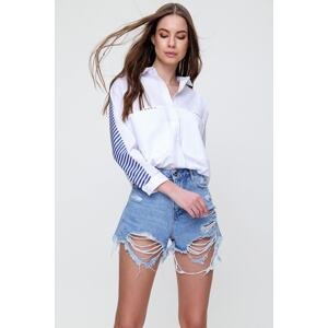 Ženska košulja Trend Alaçatı Stili Striped