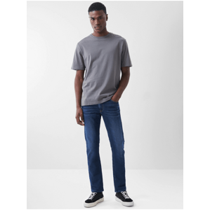Dark Blue Mens Slim Fit Jeans - Men