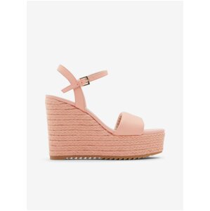 Apricot women's leather wedge sandals ALDO Jeigh - Women's