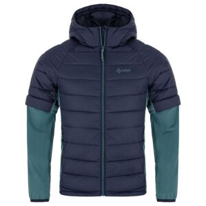 Men's insulated hybrid jacket Kilpi VERONS-M dark green