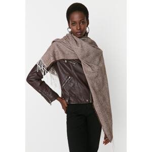 Trendyol Women's Brown Soft-textured Scarf