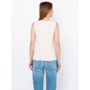 Cream top with trim CAMAIEU - Women