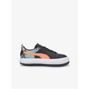 Puma Mayu Women's Black Leather Sneakers - Women