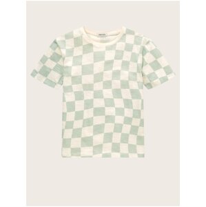 Green-cream checkered t-shirt for boys Tom Tailor - Boys