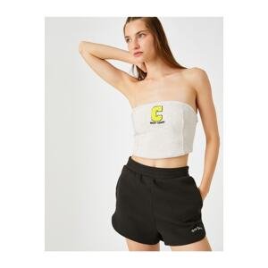 Koton Slogan Printed Shorts