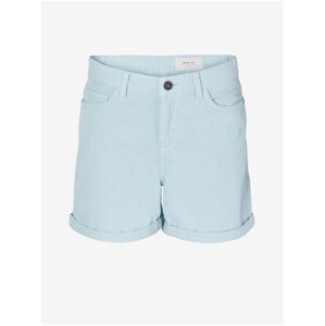 Light blue women's denim shorts Noisy May Smiley - Women