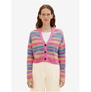 Pink women's striped sweater Tom Tailor - Women