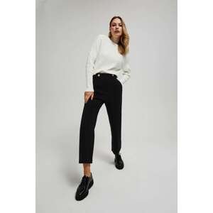 Trousers with a pleat
