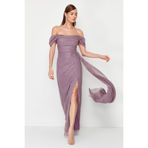 Trendyol Powder Woven Elegant Evening Dress